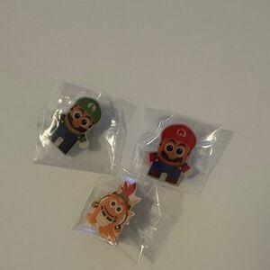Super Mario Character Amazon employee pins